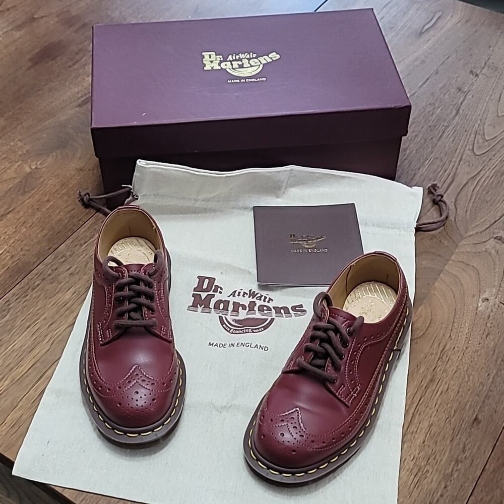 NIB Dr. Martens Vintage 3989 Oxblood Oxfords - Made in England! - Picture 9 of 10